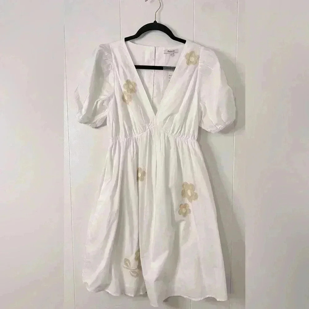 Madewell Annamarie Embroidered Mini Dress - Picture 9 of 9